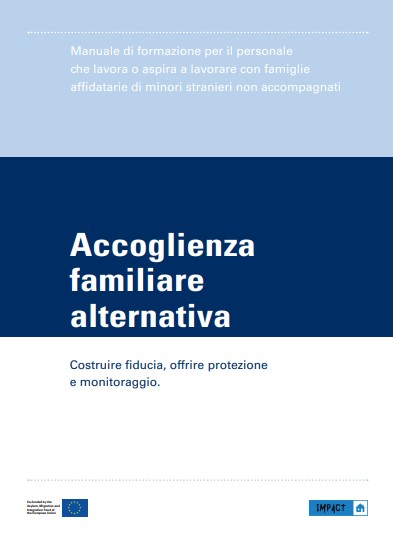 copertina del manuale accoglienza familiare alternativa