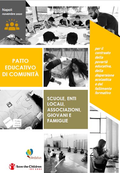 Copertina della pubblicazione relativa al Patto Educativo di comunità a Napoli
