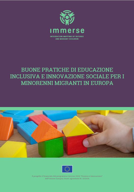 Copertina report Immerse, buone pratiche di inclusione educativa