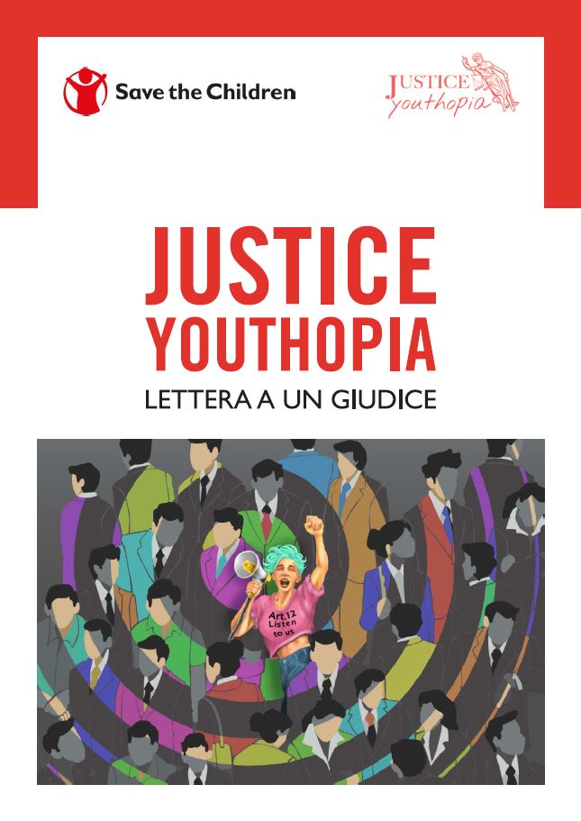 copertina del report del progetto justice youthopia lettera a un giudice