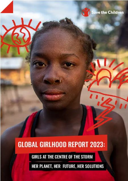 copertina del report Global Girlhood Report 2023