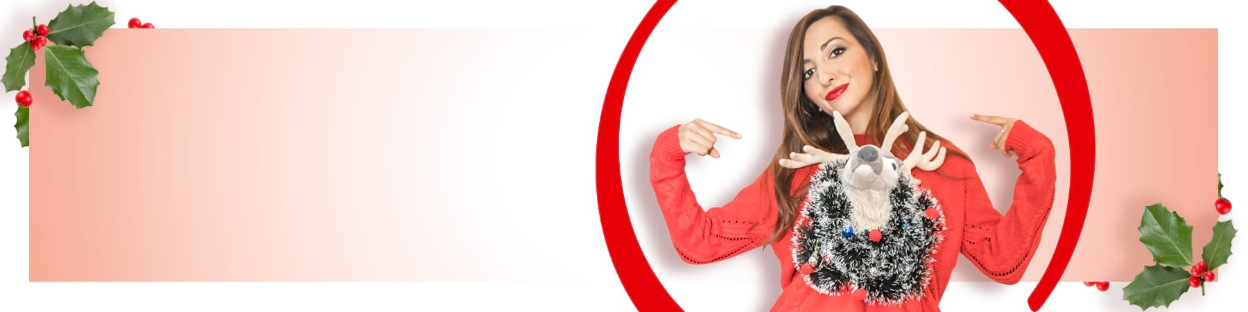 Federica Cacciola indossa il Christmas Jumper Day