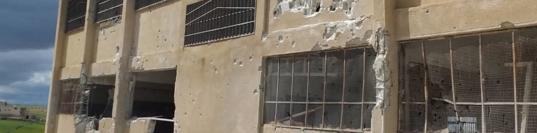 Scuola bombardata in Siria