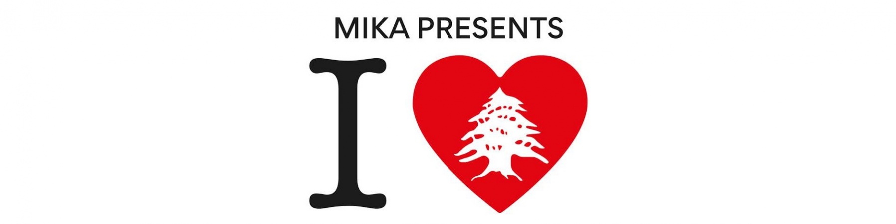 Icona del concerto di Mika per il popolo Libanese I love Beirut