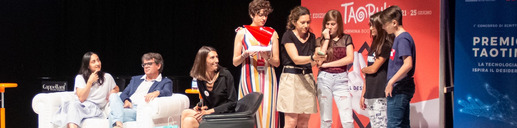Taobuk Festival Taormina Il palco del Taobuk Festival 2019 a Taormina