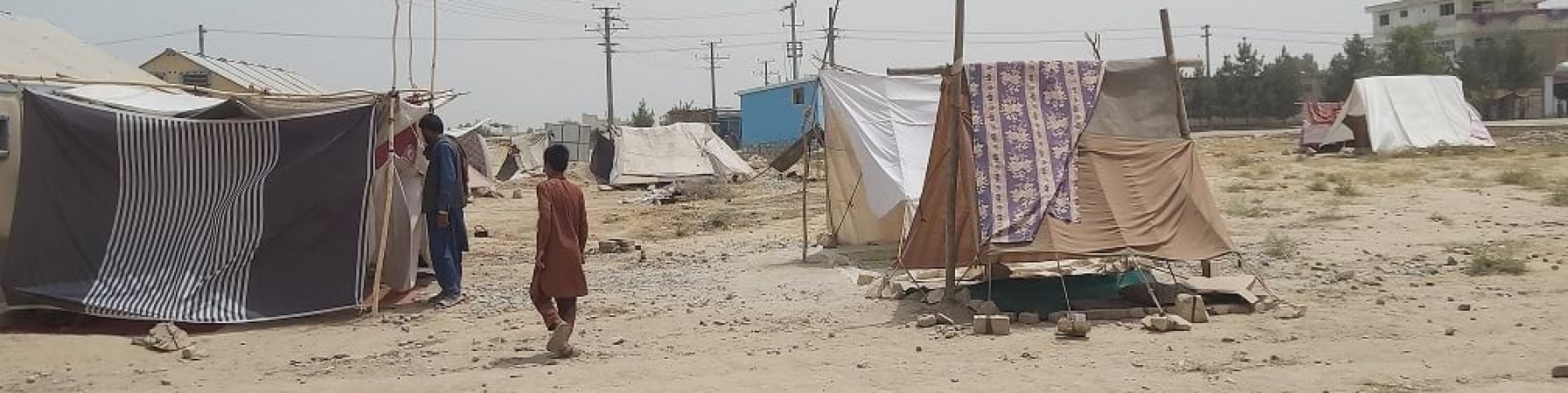 accampamento temporaneo in Afghanistan