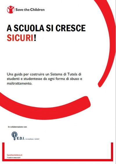 copertina del rapporto a scuola si cresce sicuri