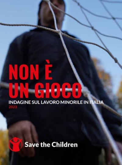copertina rapporto non è un gioco indagine sul lavoro minorile in Italia