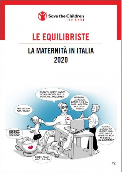 copertina del rapporto mamme di Save the Children Italia 