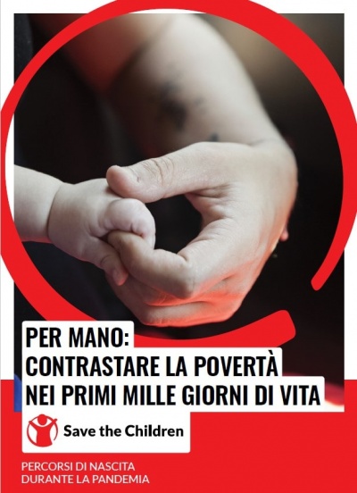 Copertina report Per Mano con mani di adulto e bambino che si incrociano