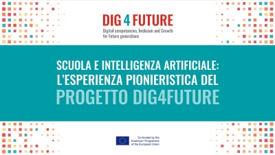 Copertina reporto scuola e intelligenza artificiale il progetto dig4future