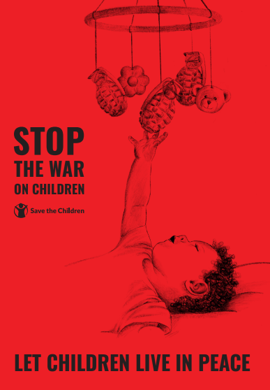 Copertina Rapporto SWOC 2023 Stop the War on Children: let children live in peace