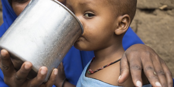 Bambino Etiopia Siccità