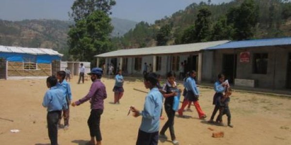  Temporary Learning Center in Sindhupalchok. Photo by David Hartman