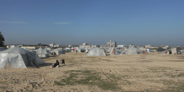 vista del campo al Mawasi a Gaza 