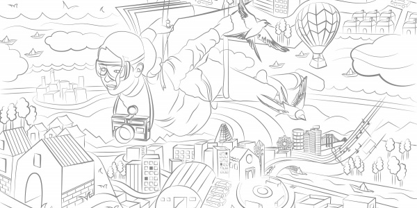 Illustrazione della copertina di TuttoMondo Contest 2020 il concorso creativo per under 21 di Save the Chidlren.